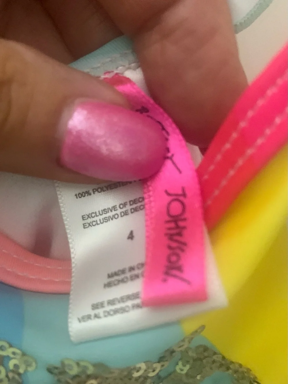Betsey Johnson bright rainbow